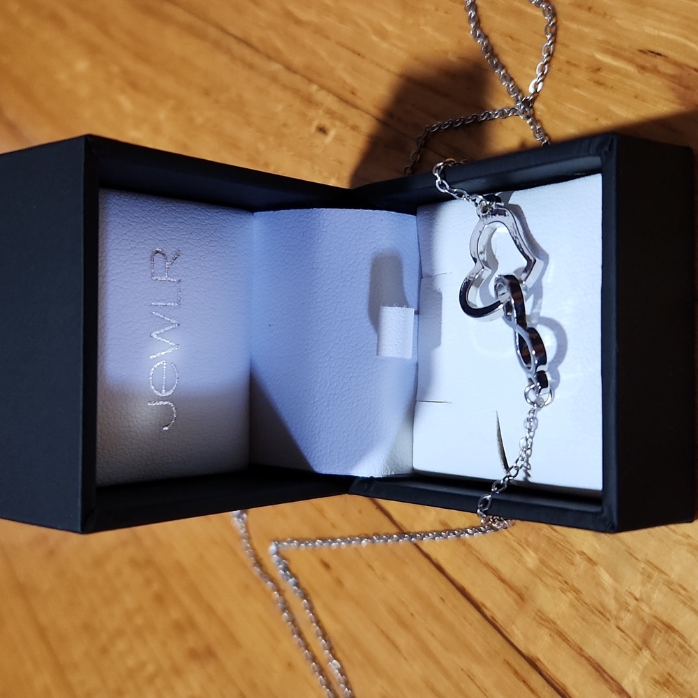 Infinity heart necklace